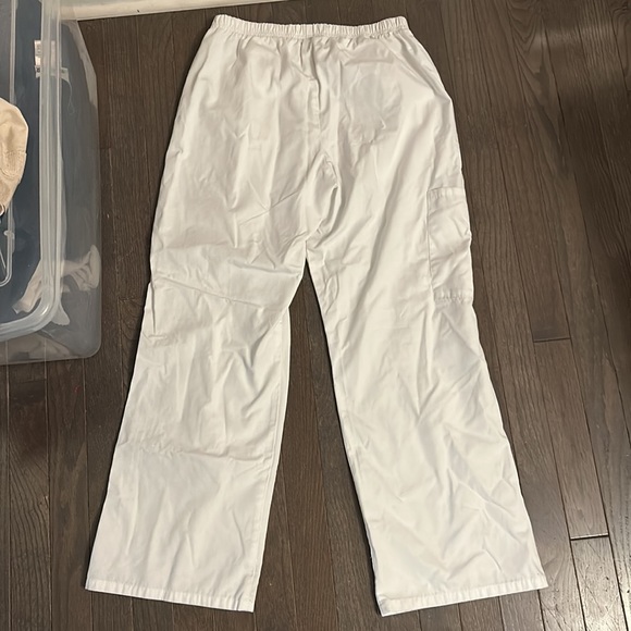 Scrub Star White Women’s Scrub Pants Small Petite - Picture 3 of 4